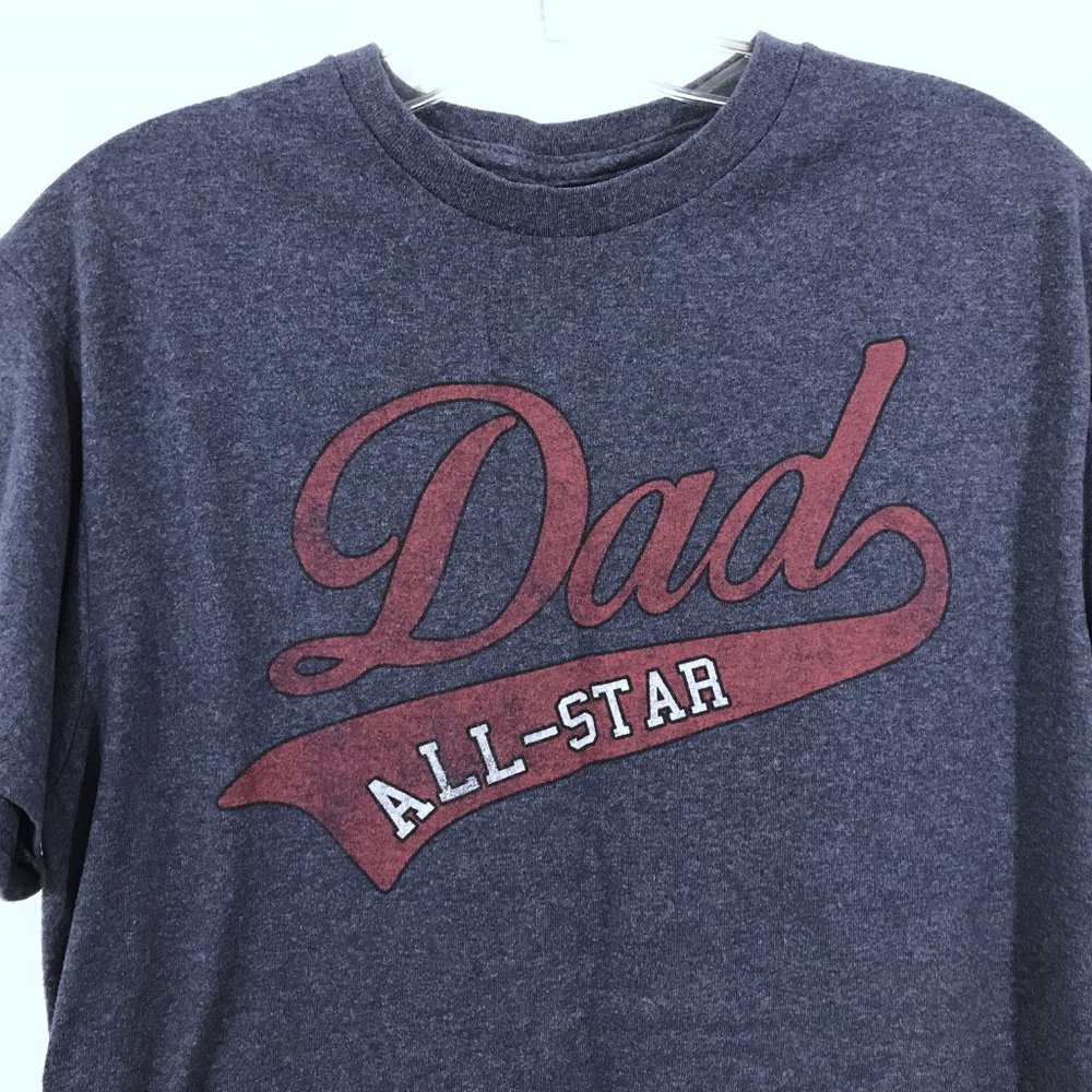 Dad  All-Star T-Shirt Father's Day Blue Size M